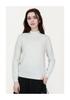 Women's Seamless Wool Half-High Neck Pullover - Slim-Fit Autumn/Winter Knit Sweater