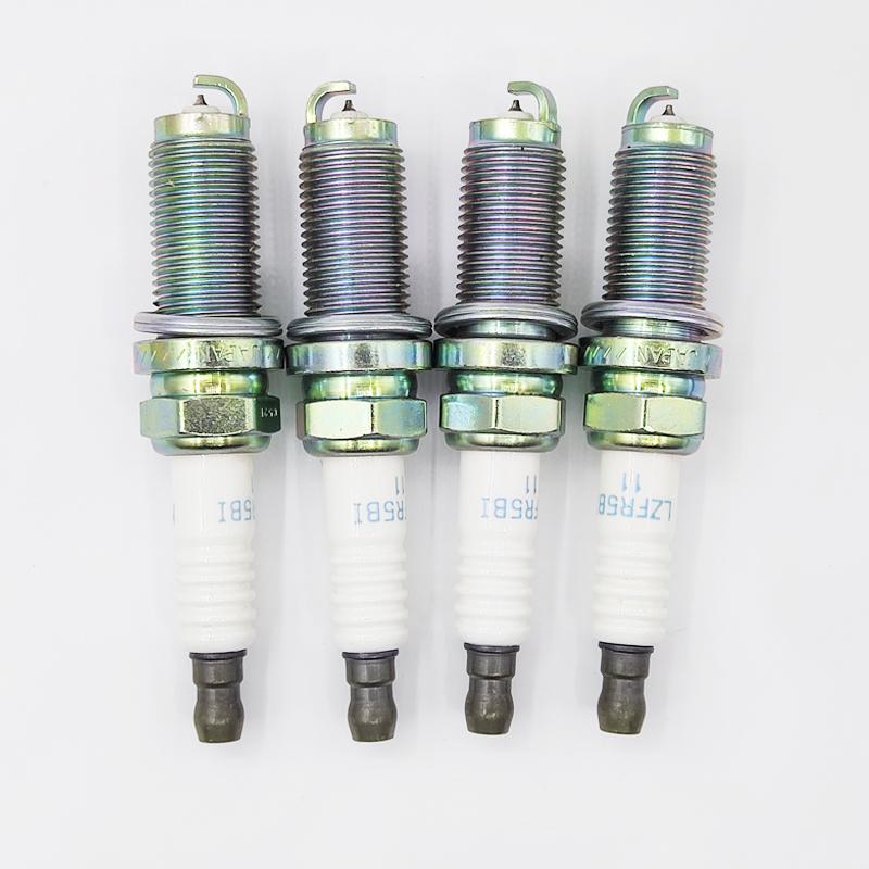4PCS 1822A086 LZFR5BI-11 Iridium Spark Plug For Mitsubishi Lancer Colt VI VIII ASX Mirage Attrage Xpander MN176628 93298