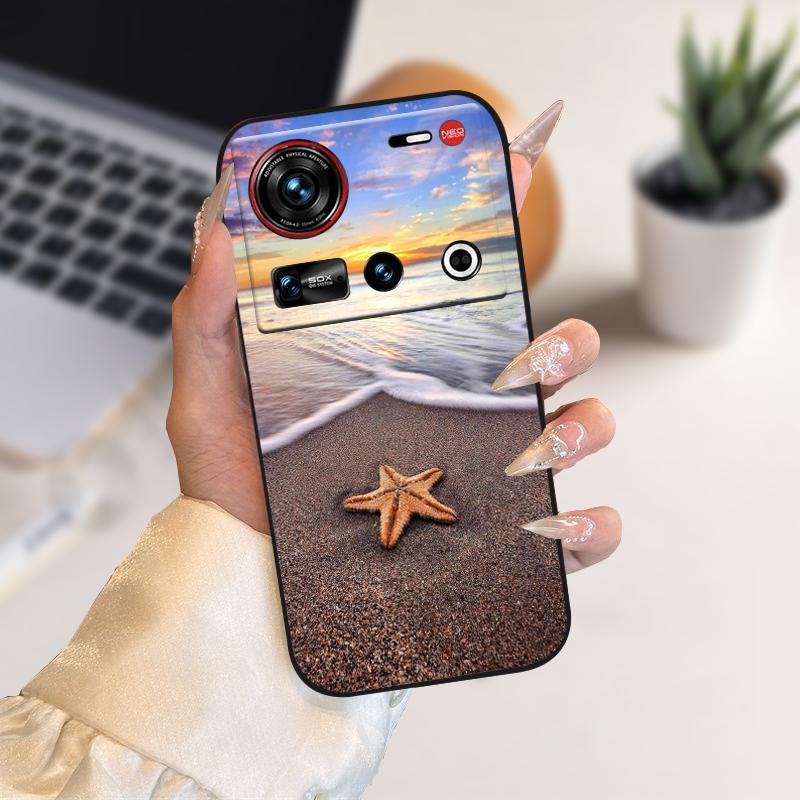 Handyhülle für ZTE nubia Z70 Ultra Hüllen NX733J Cartoon Weiche TPU Silikon Hülle für Nubia Z 70 Ultra 5G Schutzhülle Bumper