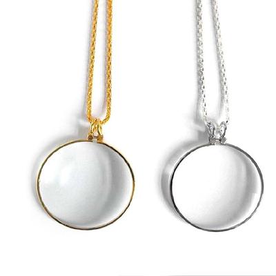 Büyüteç Kolye Cam Kolye Moda Kolye Tasarımı Okuma Aksesuarı