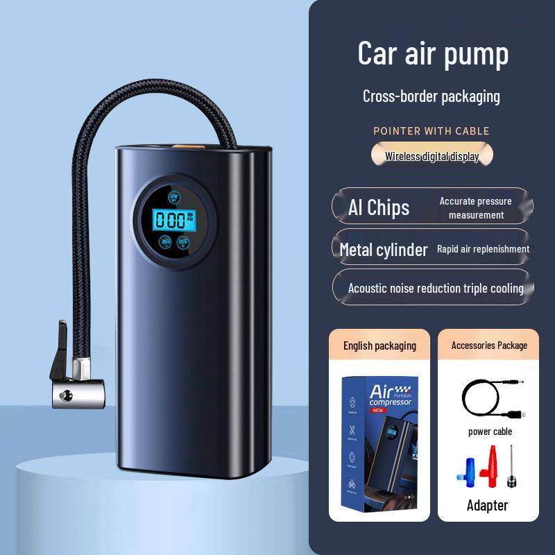 Wireless Portable Digital Car Air Pump with Cross-Border Compatibility