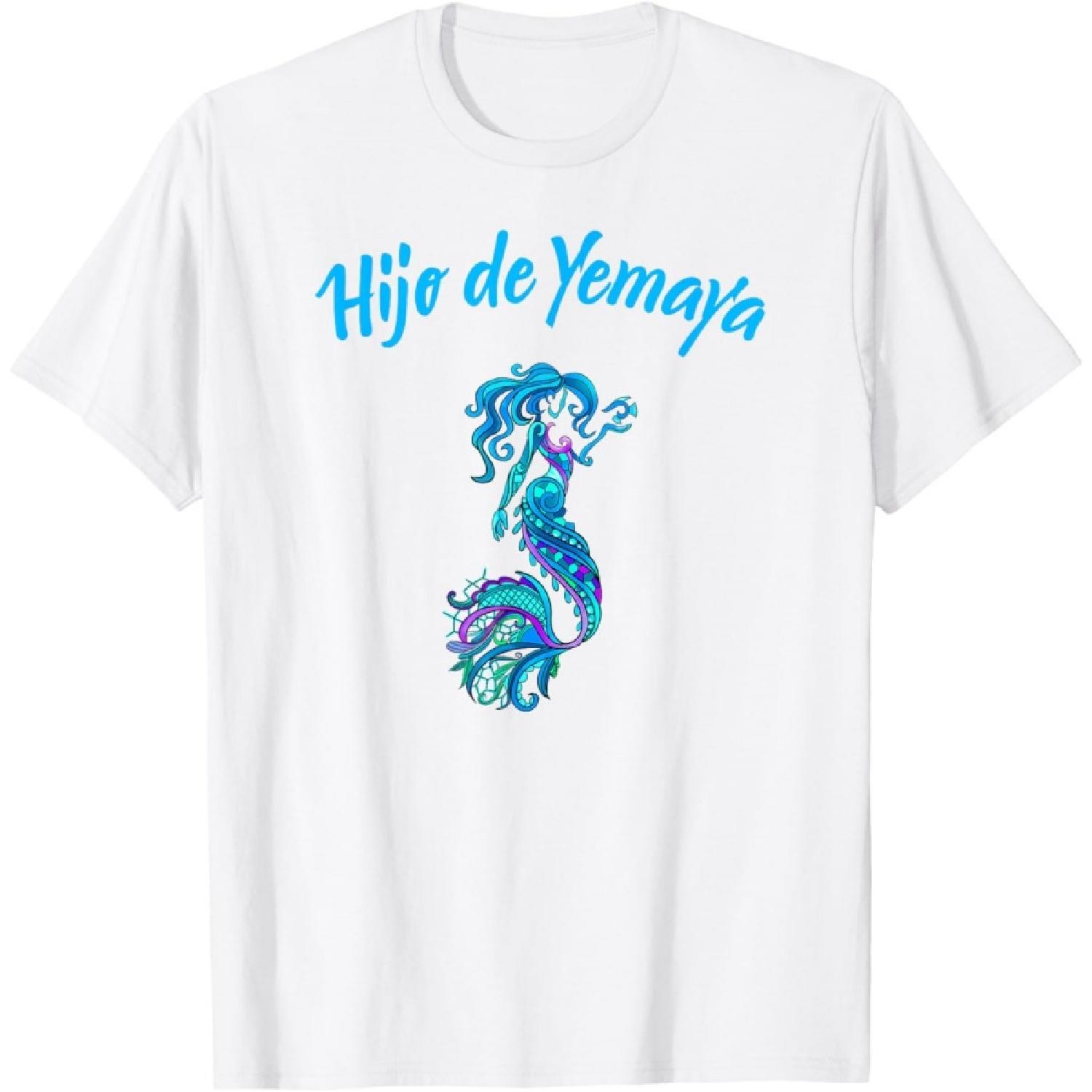 Yemaya Hijo Orishas Goddess Ifa Yoruba Religion Water Deity T-Shirt(3) XXXXXL белый