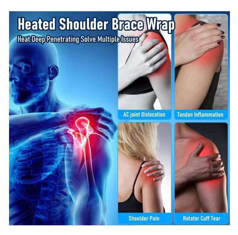 USB Heated Shoulder and Neck Wrap with Adjustable Temperature