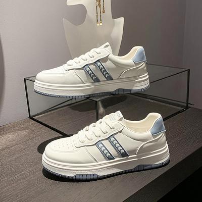 Small White Shoes Women's Spring Korean Version of The New Casual Woven Thick-soled All-match Sports Board Shoes