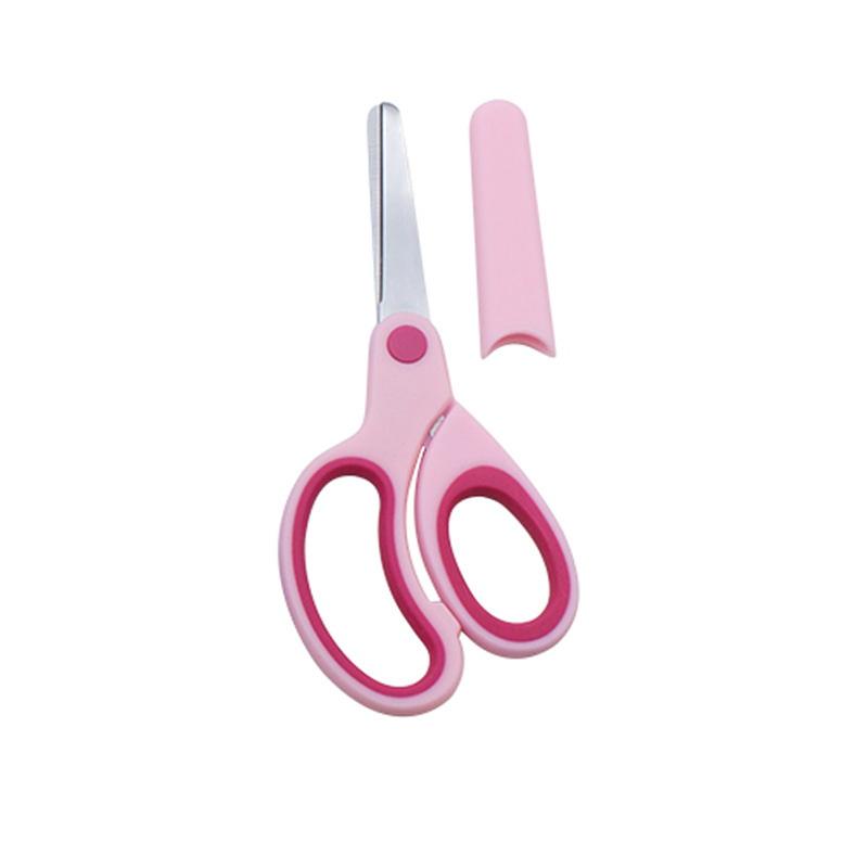 Left-Handed Scissors Student Stainless Steel Colorful Cute Scissors Children'S Small Scissors Simple Safety Office Scissors