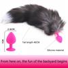 Anal Plug Sex Toy With Long Fox Tail And Sexy Pornographic Sexy Toy Stuffed Behind Buttocks Couple Role-playing Adult Accessorie