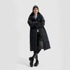 Li-Ning Hot Pot Down Jacket Series Water-Resistant Comfortable Loose Cold-Resistant Warm Casual Solid Color Long Down Coat Women outerwear AYMU242-2