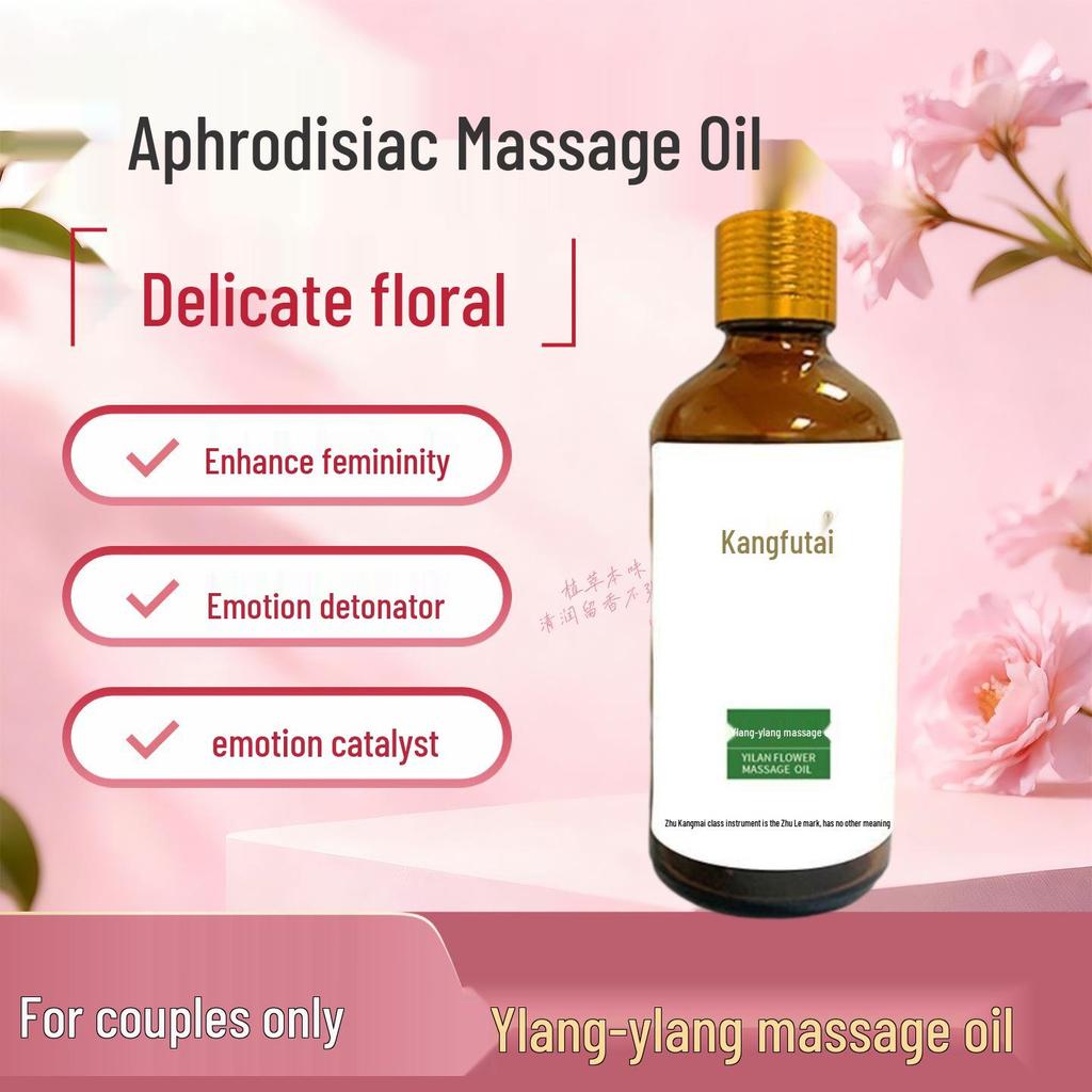 Aphrodisiac Ylang Ylang Aromatherapy Massage Oil - 100ml Essential Oil for Couples
