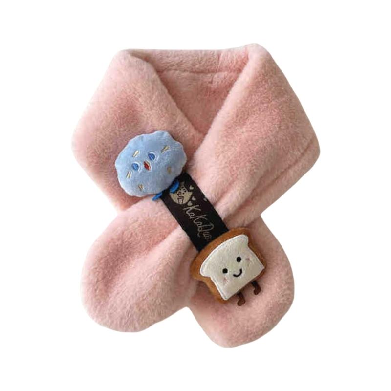 Kleinkind Fleece Nackenwärmer Kinder Plüschschal Baumwollschal für Winter Outdoor-Aktivität Geeignet für Kinder 3 bis 10 Jahre