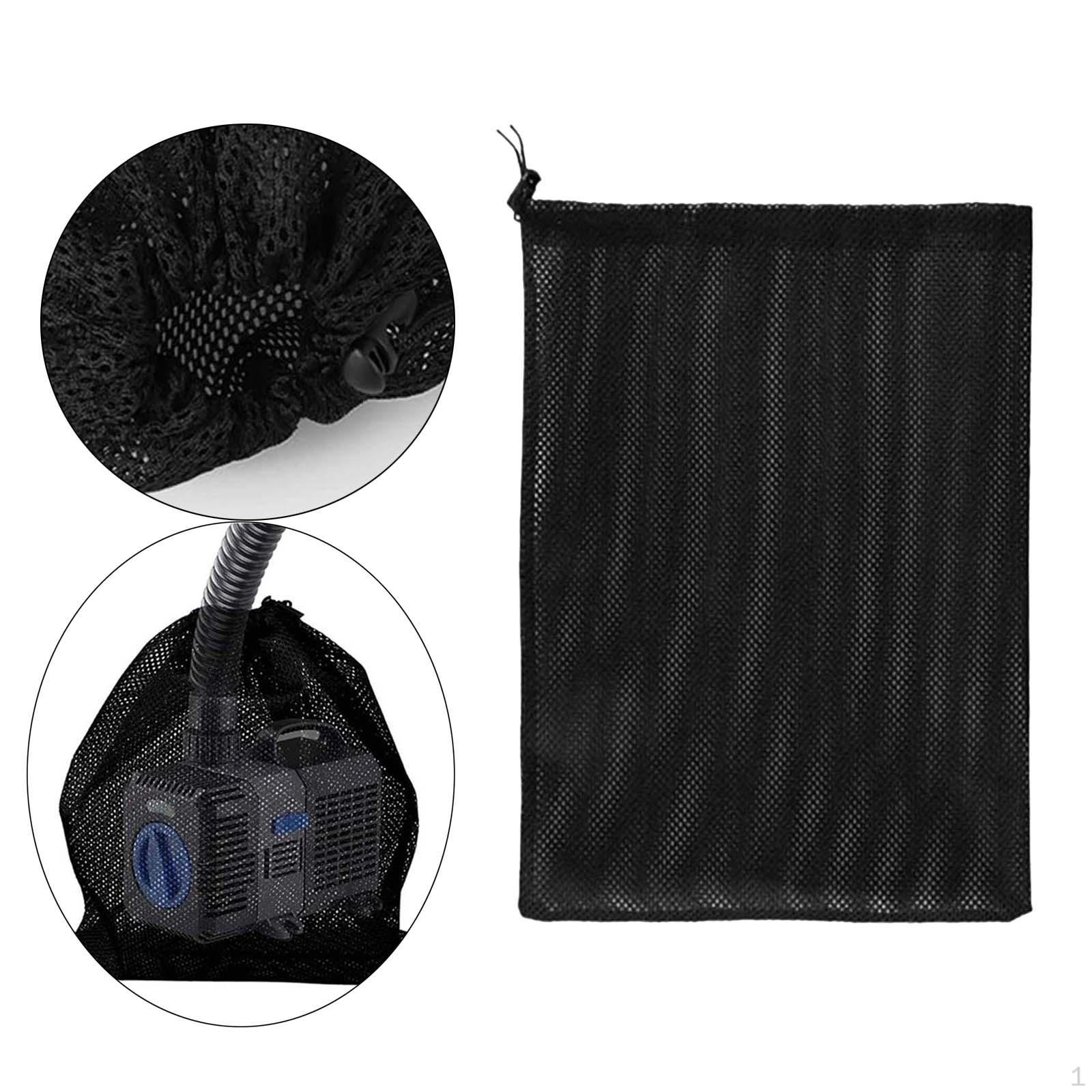 Сетчатый мешок на завязках для фильтрации воды насосом 15cmx31cm