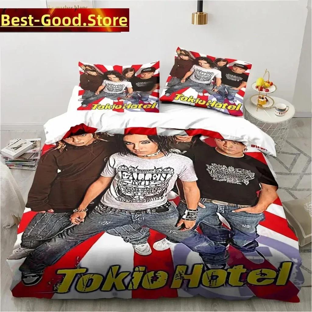 3D Print Tokio Hotel Printed Bed Set Duvet Cover Pillowcase Bedding Set Bed Linen Sheet Quilt Cover Full Queen King Size