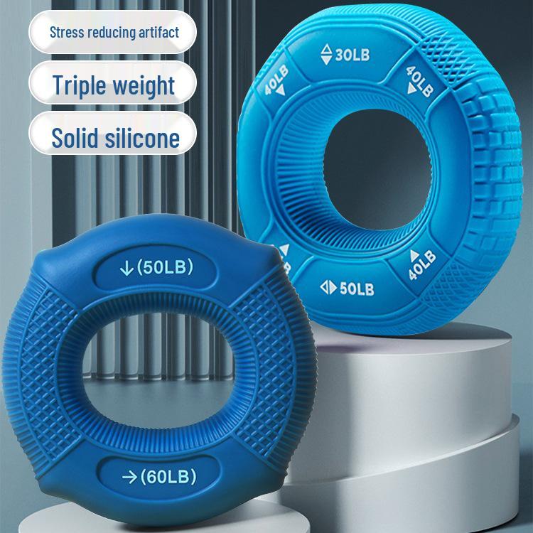 Silicone Grip Ring for Men, Women, and Kids - Hand, Arm, and Finger Strength Training/Rehabilitation Equipment