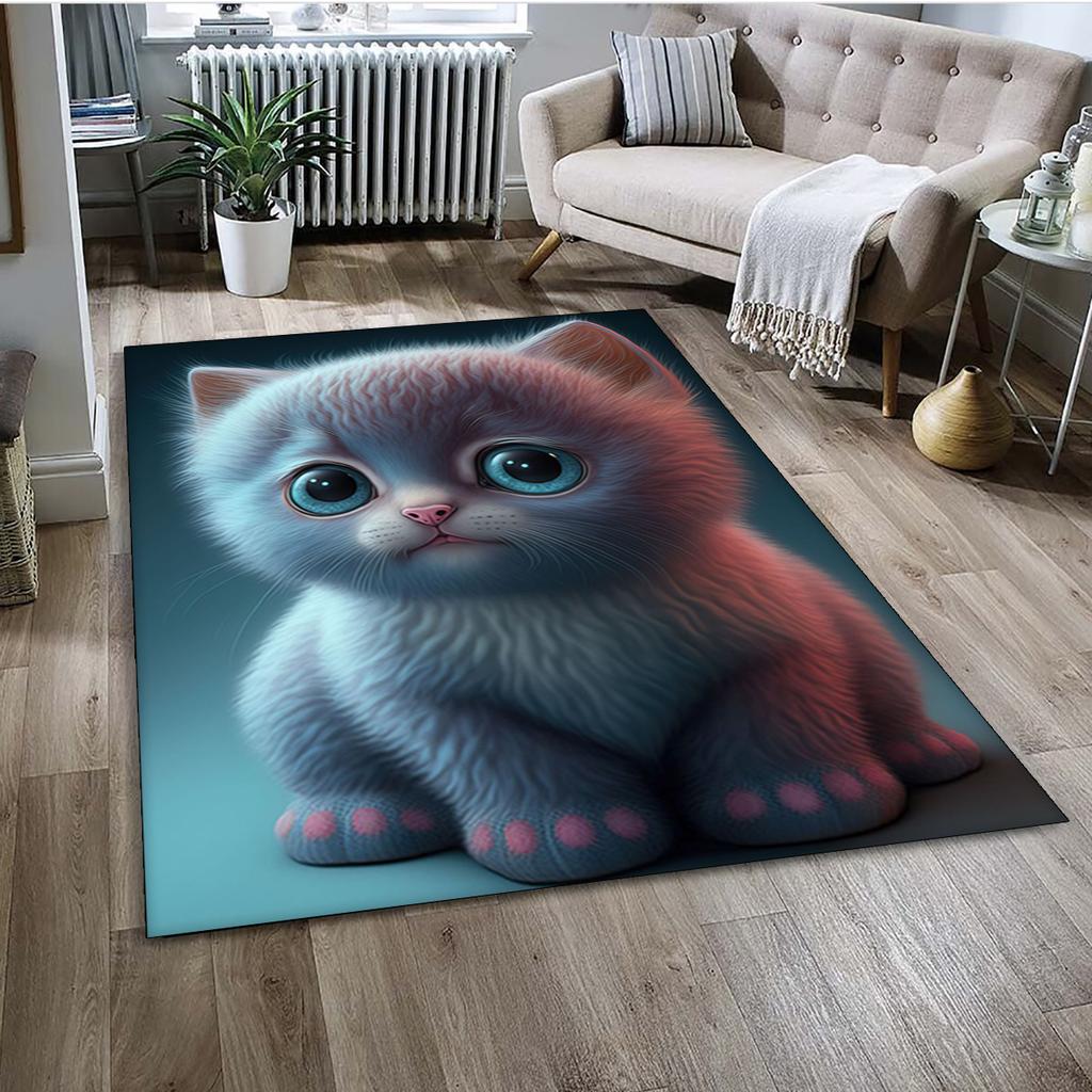 27 Style Cartoon Cute Calico Cat,Persian Cat,Ragdoll Carpet Rug for Home Living Room Bedroom Sofa Doormat Decor,kid Non-slip