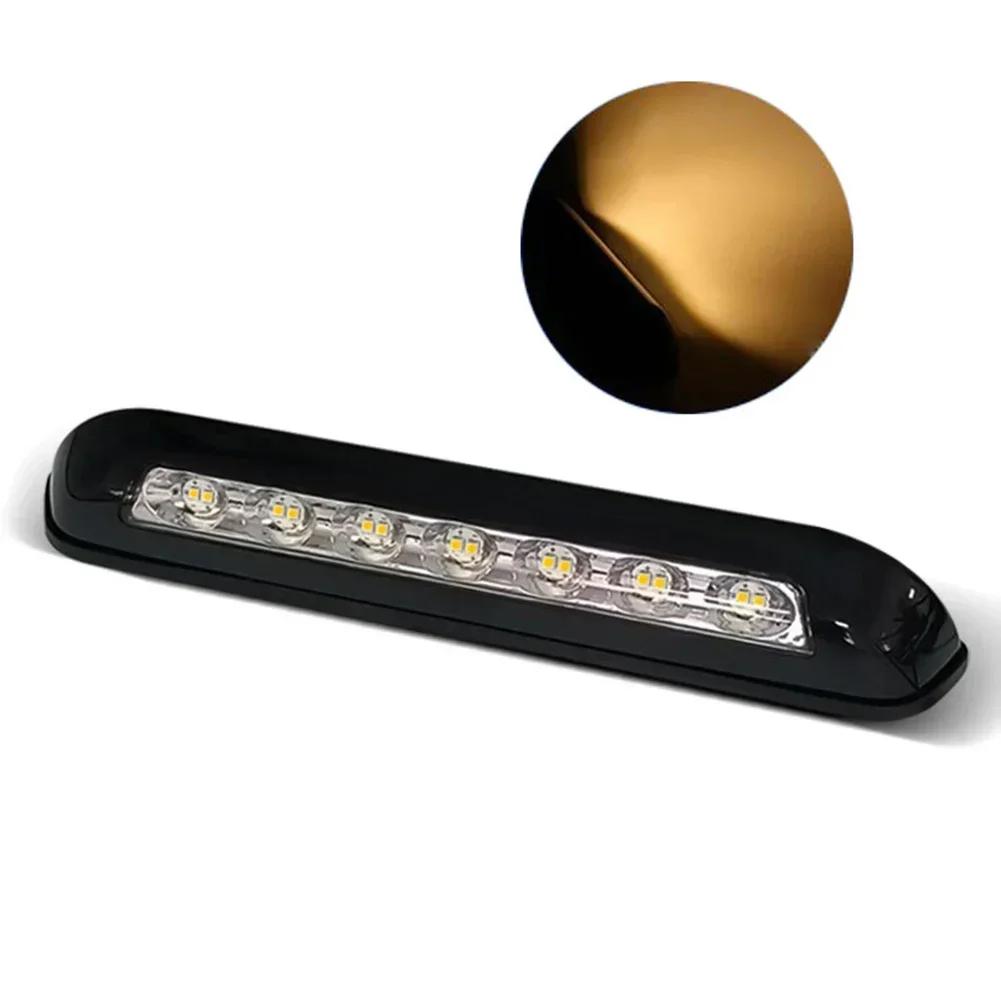 12V 6000K 8W White/warm White RV LED Awning Porch Light Waterproof Motorhome Caravan Van Camper Trailer Wall Lamps Light