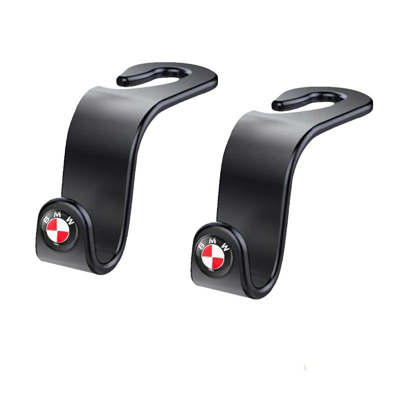 HVHG7 For BMW Hot Car Seat Headrest Hook Auto Back Seat Storage Organizer Hanger For BMW M 50th E46 E90 E49 F30 F80 E36 E46 E93 E92 F3