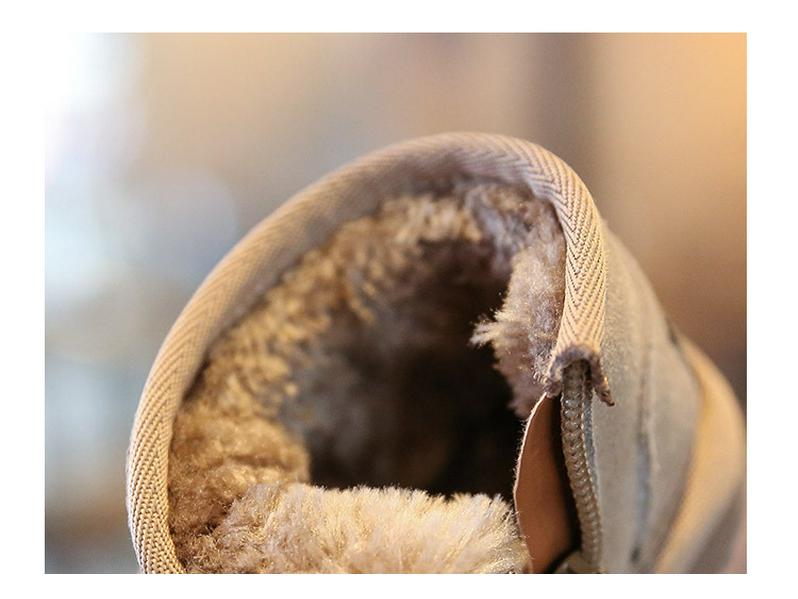 Dziecięce zimowe buty śniegowe z aksamitną podszewką – Ciepłe, miękkie podeszwy buty dla malucha