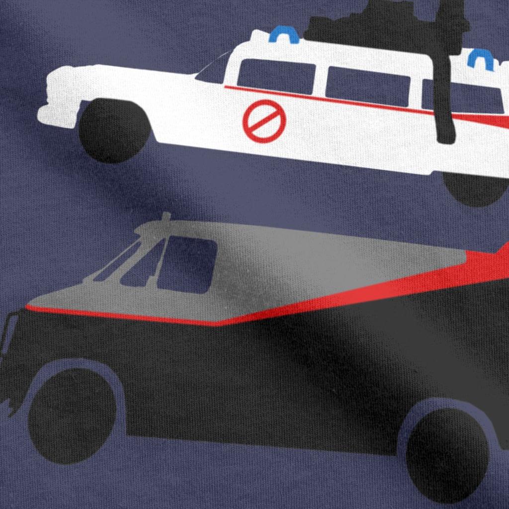 Knight Rider Kitt Outatime The A-Team T Shirt for Men Cotton T-Shirt The Car's The Star Tee Shirt Clothes