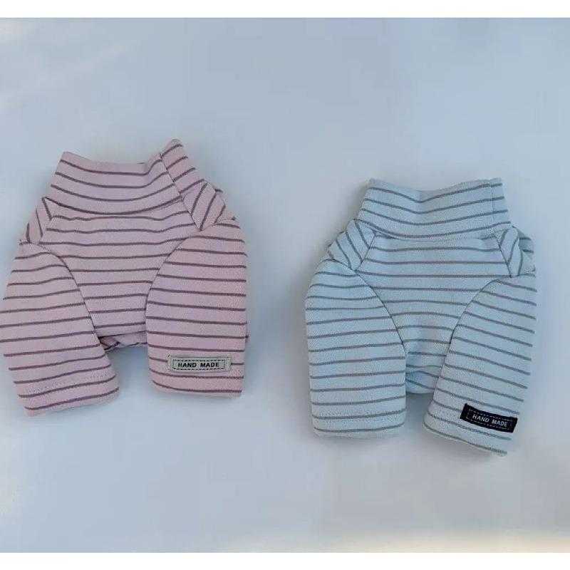 Korean Style Striped Base Layer Clothes for Bichon, Teddy, Maltese Dogs & Cats