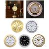 Decorative Round Clock Insert with Roman Numerals Miniature Clock Fit Up Watch Dials Replacement for Art and Crafts