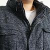 Knit Fleece Jacket Outer Jacket Knit Jacket Knit Fleece Military Jacket Blouson Light Outerwear 3L Navy [Samdif] [Large Size] Men's (71)