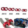 Universal AN4 AN6 AN8 AN10 Billet Oil Fuel Water Hose Tube Seprator Divider Clamp Aluminum Line Separator Kit