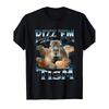 Men's Funny Capybara Meme T-Shirt - Rizz 'Em & Tism Retro Oversized Relaxed Fit Soft Crew Neck Tee with Capybara Print & "RIZZ 'EM/TISM" Slogan -