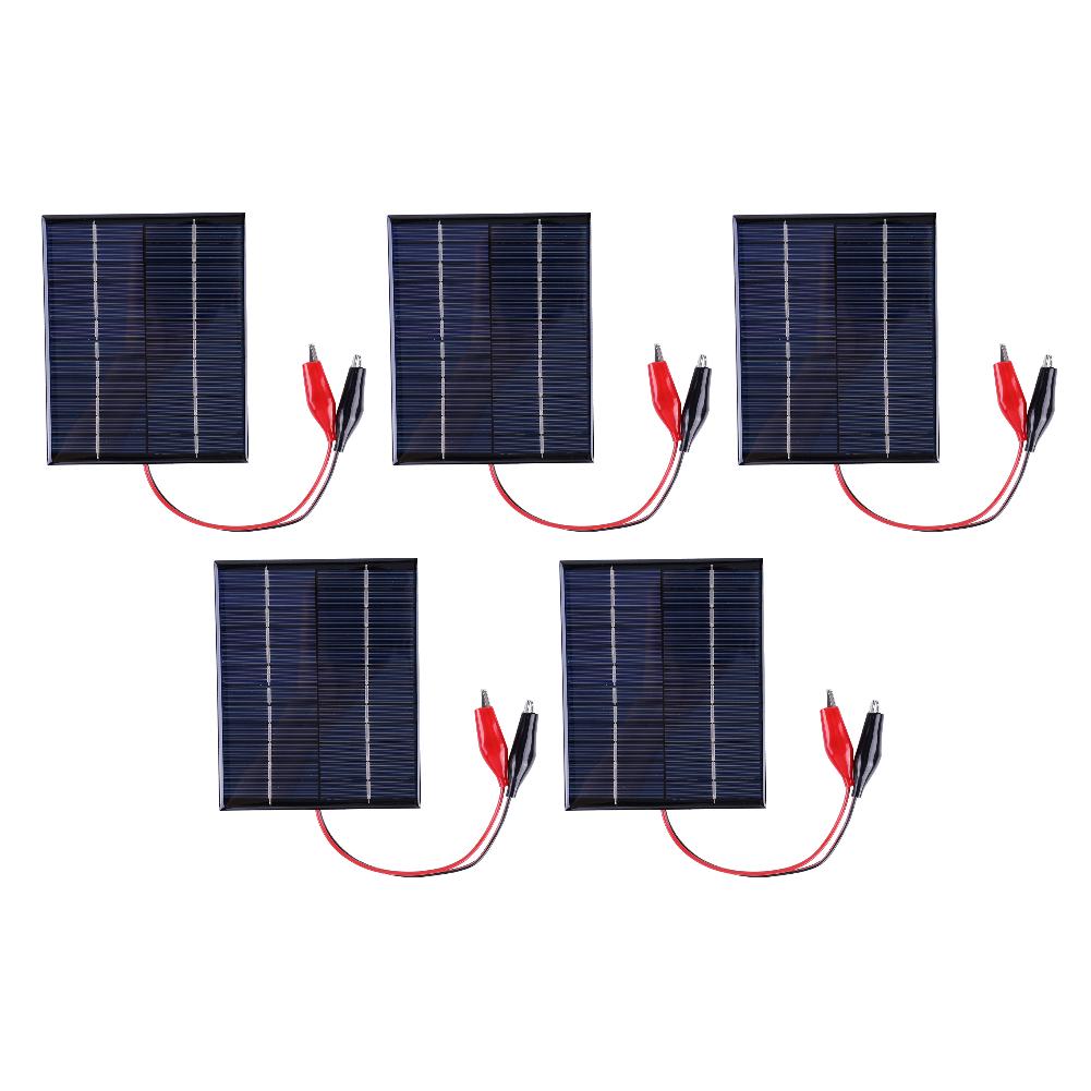 1-5Pcs 5W 12V/5W 5V/3W 2V Mini Small Solar Panel Module Waterproof DIY Polysilicon Solar Epoxy Cell Charger Phone Power Bank