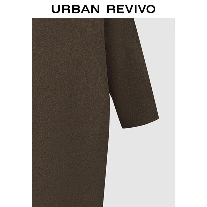 UR 2025 Winter Women's Elegant Stand Collar Overcoat