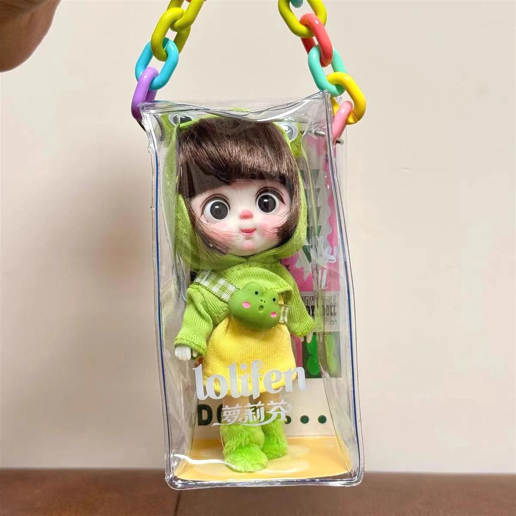 13cm Mini panenka BJD kloubové tělo Úsměv Překvapený výraz Panenky pro dívky Série zvířecích kostýmů Dárek pro dívku Anime SD