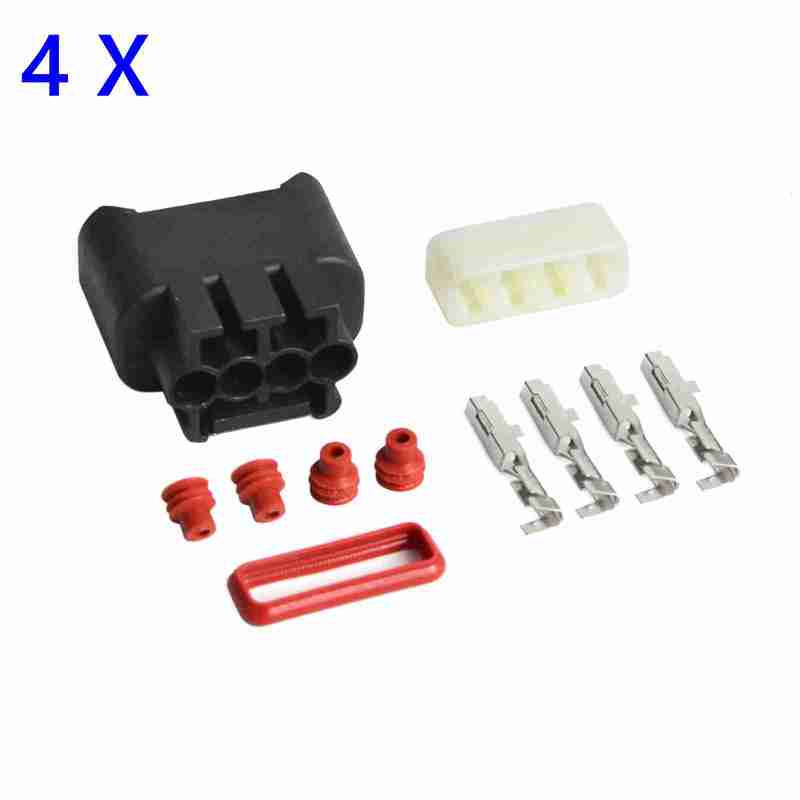 4 Set  Ignition Coil Plug Connector Kit for Toyota Lexus Camry Corolla Altezza for Toyota VVTi engine Replaces 90980-11885