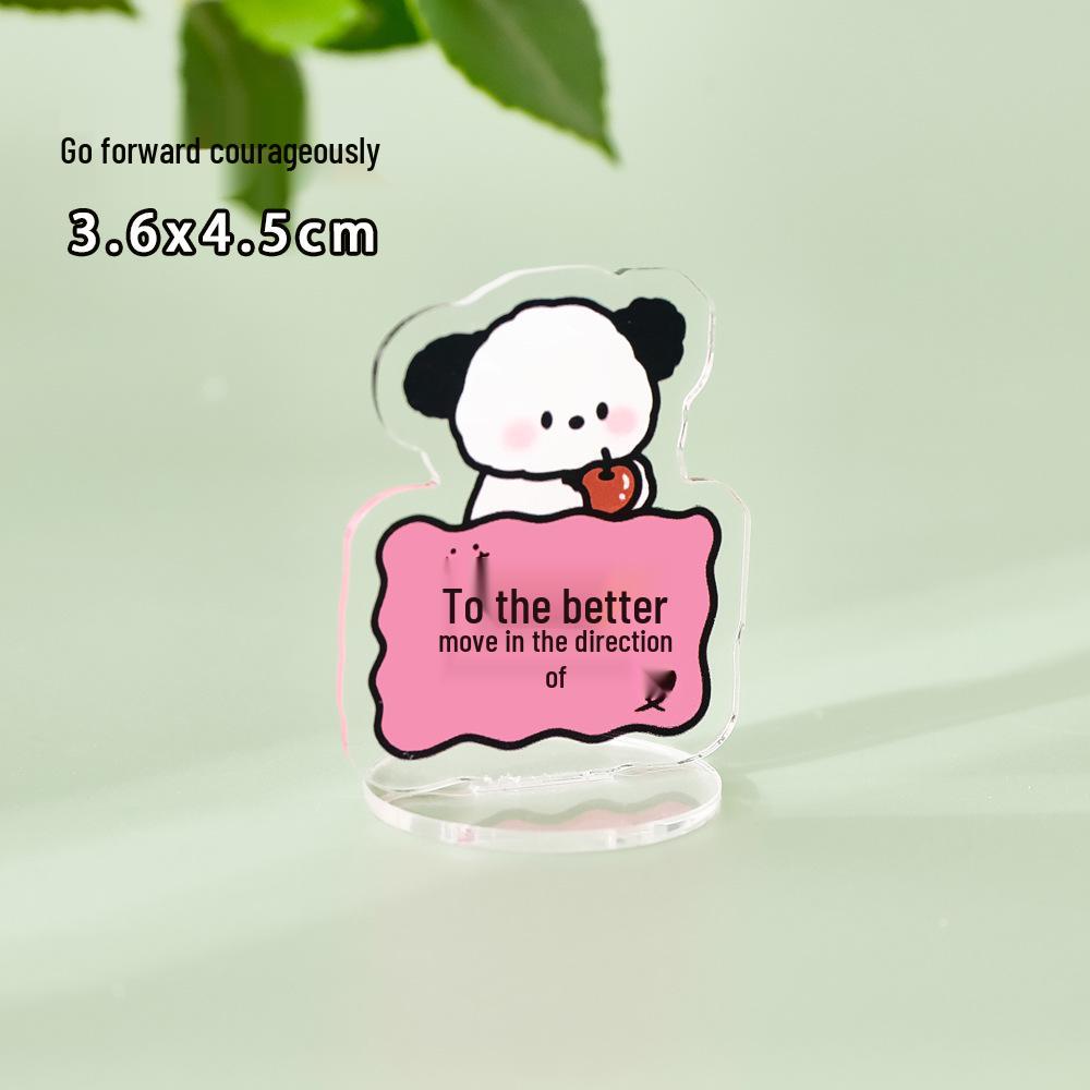 Inspirational Teddy Standee - Cute Desktop Ornament & DIY Acrylic Gift