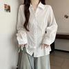 Plus Size Women's Slimming Tie-up Waist-Cinch Fashion Shirt