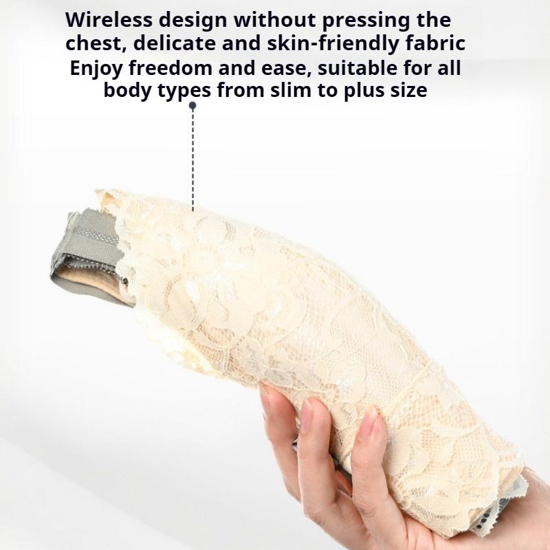 100kg Thin Large Size Underwear Large Chest Small Gathered Anti-sagging Adjustment Type Side Breast Bra