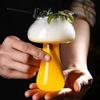 280ml Cute Mushroom Cocktail Glass Cup Clear Wine Glasses Cup Coffee Cups Drinkware Bar KTV Thickened Glass Cup Juice Cup
