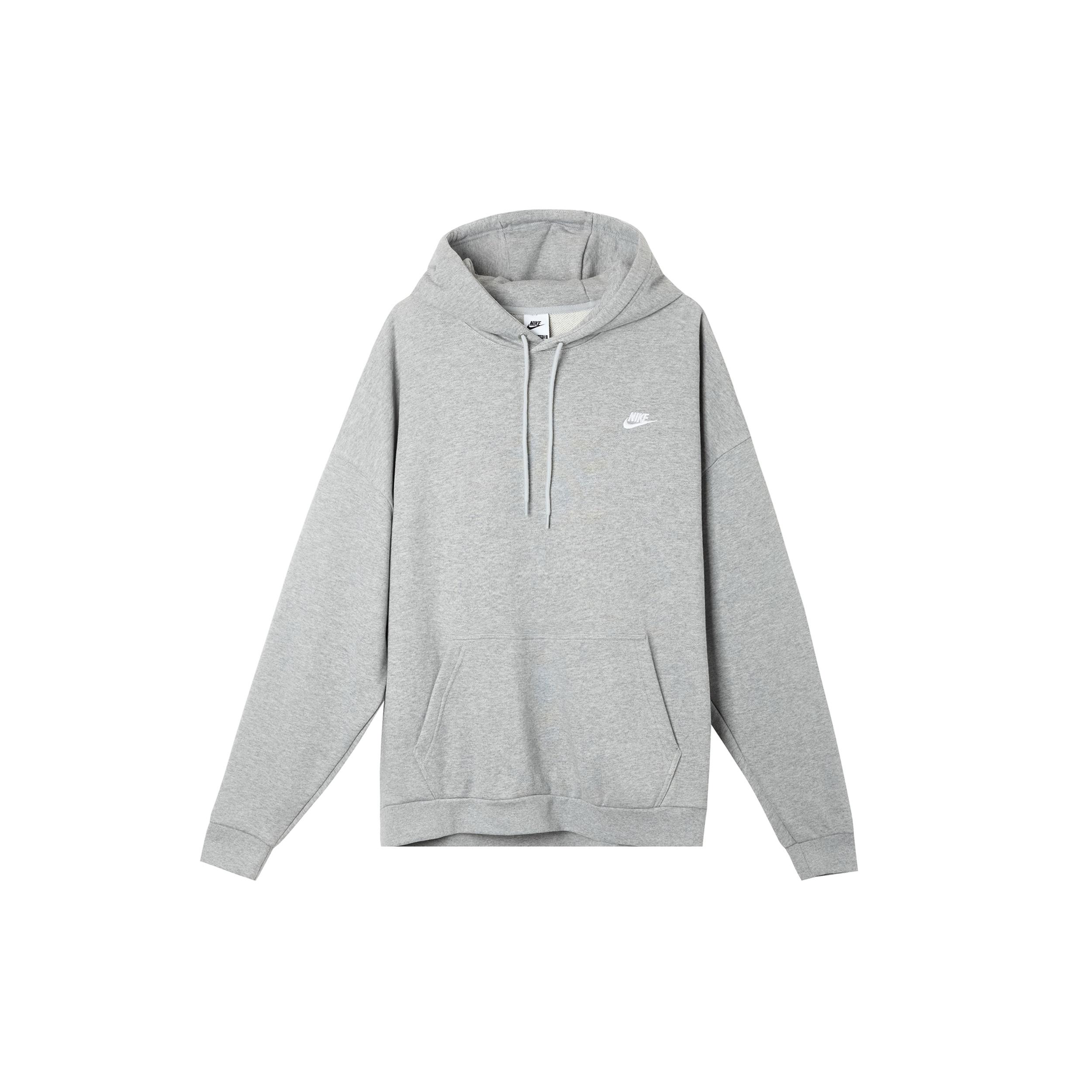 Nike Club FT Oversized Po Hoodie Grey Men s HJ1817-063 L