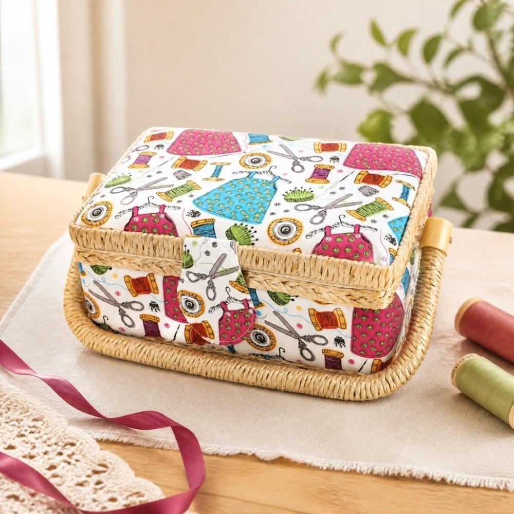 Kit Included Sewing Basket Organizer Storage Box Design Crafting Storage Box For Kids