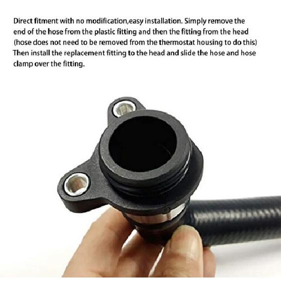 Coolant Hose Aluminum Flange Upgrade For BMW M X1 3 5 6 4  N20 N26 N52 N54 N55