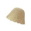 Hat Female Weave Petals Along Straw Hat Female Summer Sun Hat Small Bucket Fisherman Hat