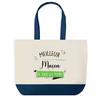 Tote Bag - PLANETEE - Deep Blue - Cotton - 40x45 Cm - Message "Best Mason of All Time"