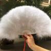 Dance Cheongsam Feather Full Velvet Fan Classical Night Beach Stage Show Square Dance Photo Props Folding Fan