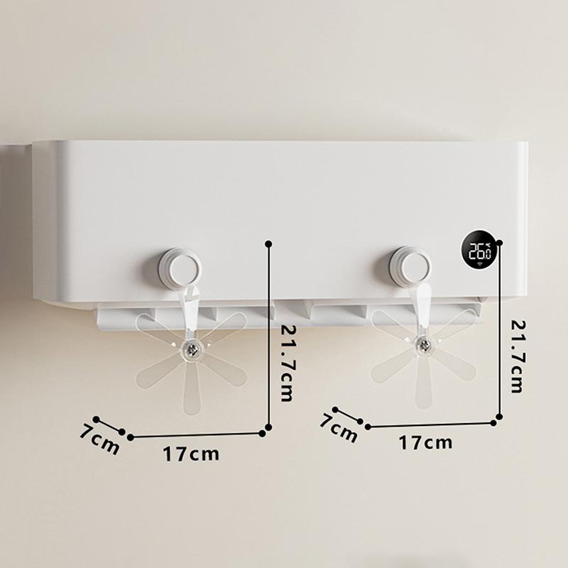 2/3Pcs Wall Mounted Conditioning Guide Fan Adjustable Plastic Air Conditioner Vent Cover Windmill Shaped Anti Direct Blowing