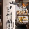 German Style Wall-Mounted Brass Shower Faucet Set