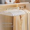 Traceless Short-Neck Clothes Hanger: Prevents Baggy and Bumpy Shoulders, Space-Saving for Home Use