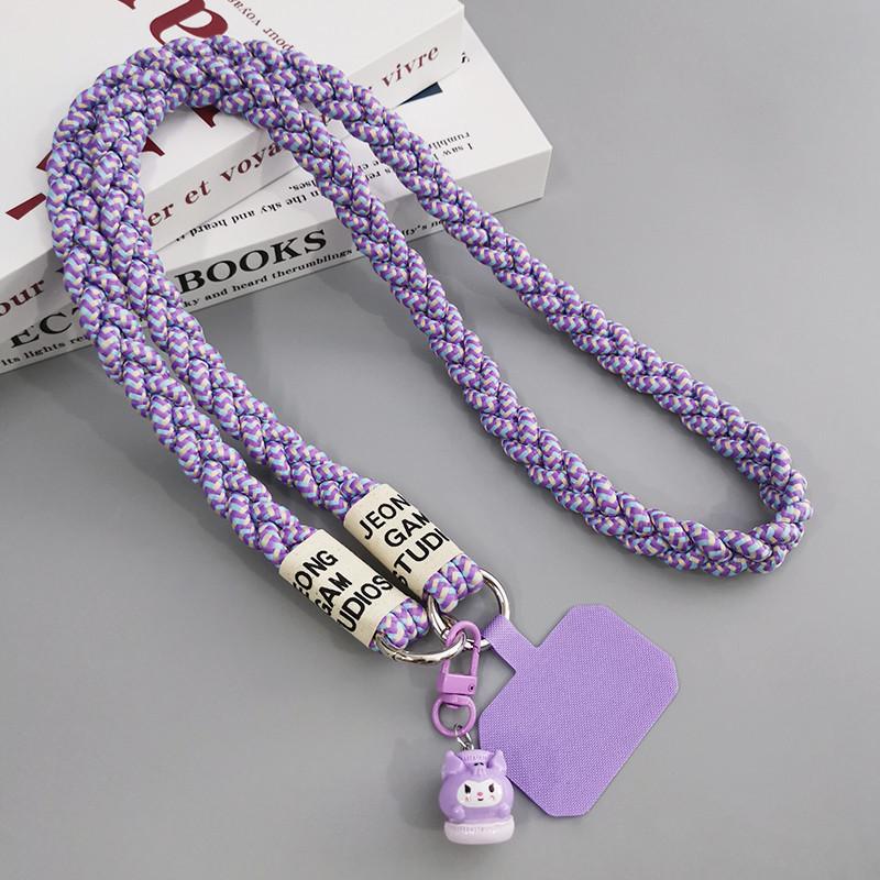 Can Be Carried Outdoor Mountaineering Mobile Phone Lanyard Women's Belts Woven Hanging Ornaments Anti Loss Lanyards Neck Strap