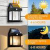 Solar Wall Lamp Motion Sensor Outdoor Patio Lighting with 3Modes Waterproof Retro Garden Light forCourtyard Street Outside Decor