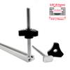 10 Pack T Bolt and Nut Set M8 Woodworking Tool Jigs Screw Slot Fastener and Through Hole Nut Miter Track Bolts Jig W/ Thread