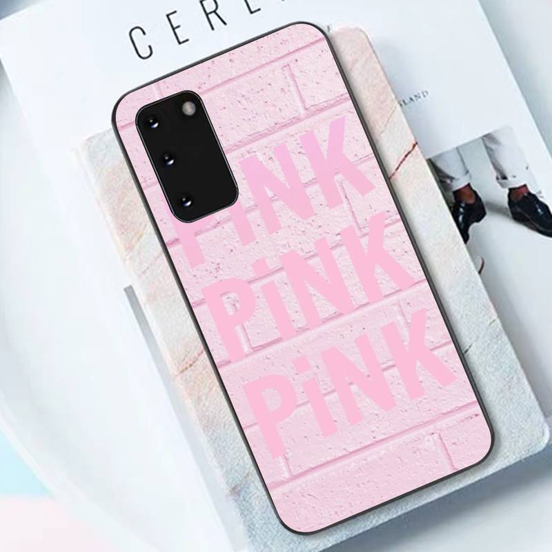 PINK LOVE PINK Phone Case for Samsung S10 21 20 9 8 Plus Lite S20 UlTRA 7edge