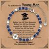 Graduation Bracelet Stainless Steel Compass Amazonite Amethyst Beads 2026 Gift for Women High School College Graduate