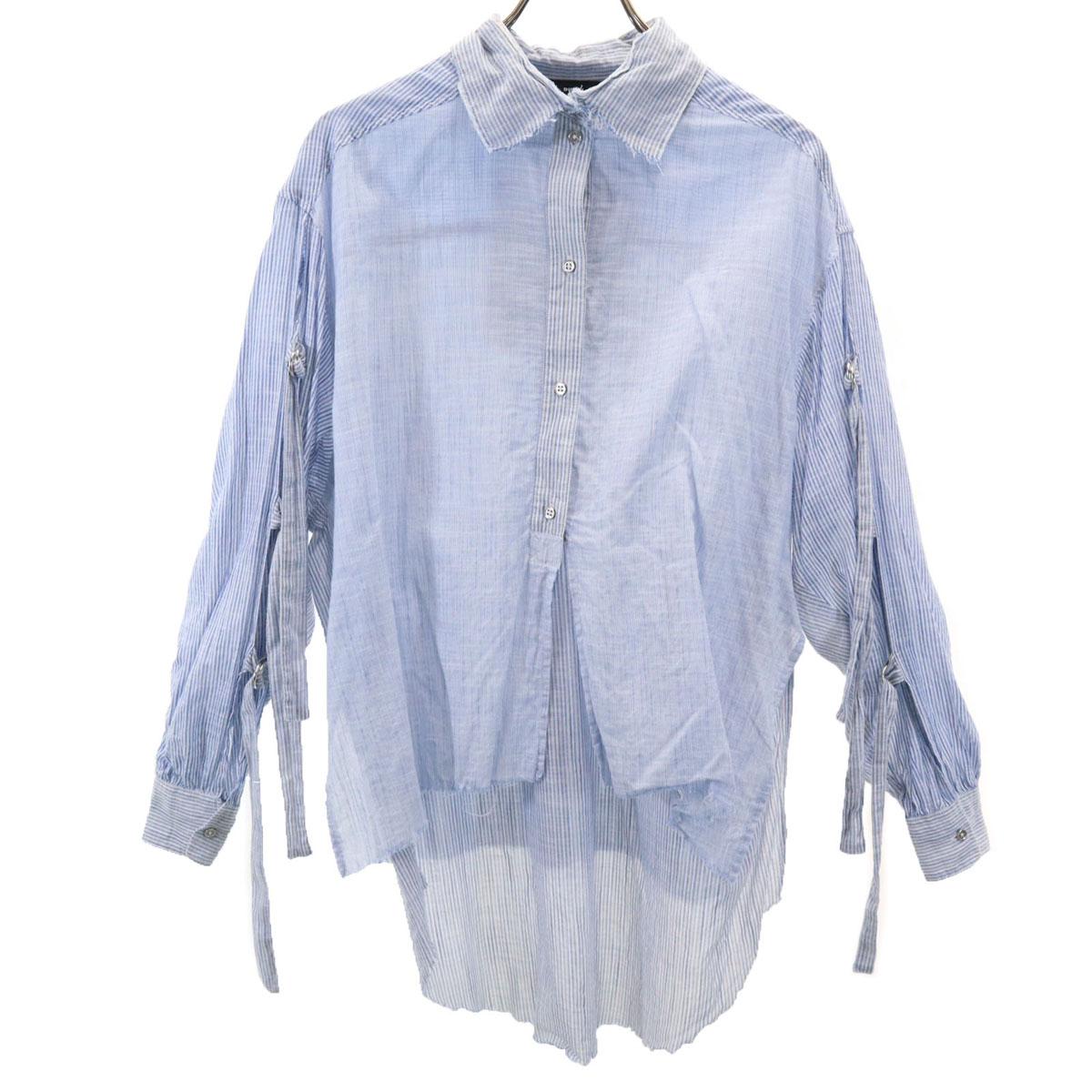 

Diesel Техно Райверс Полосатый узор Блузка с длинным рукавом прямого кроя Женская Б/У