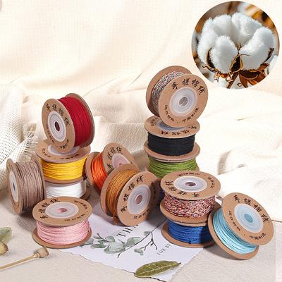 Tibetische Handgeriebene Baumwollfaden Wenwan Buddha Perle Baumwollseil Handseil Geflochtenes Seil, Handgefertigtes DIY-Material Armband Geflochtenes Seil Zubehör